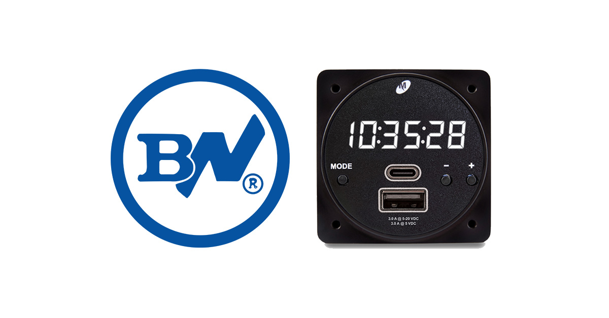 Butler National Corporation Announces FAA Approved STC for Replacement Clock with USB Chargers in Learjets