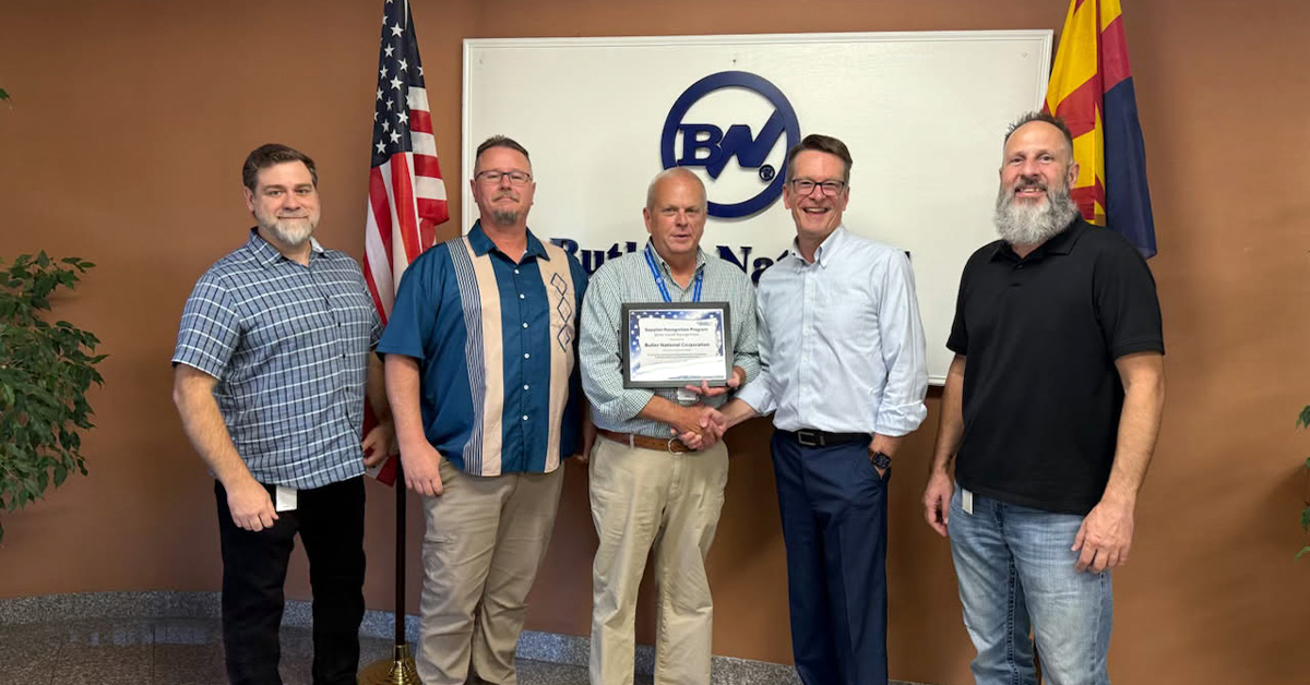 Butler National Special Mission Electronics Team Recognized for Excellence in Performance and Quality
